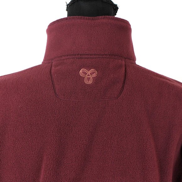 Aritzia TNA TnAction Polartec Burgundy Quarter Zip Fleece Pullover Jacket XS - Picture 6 of 7
